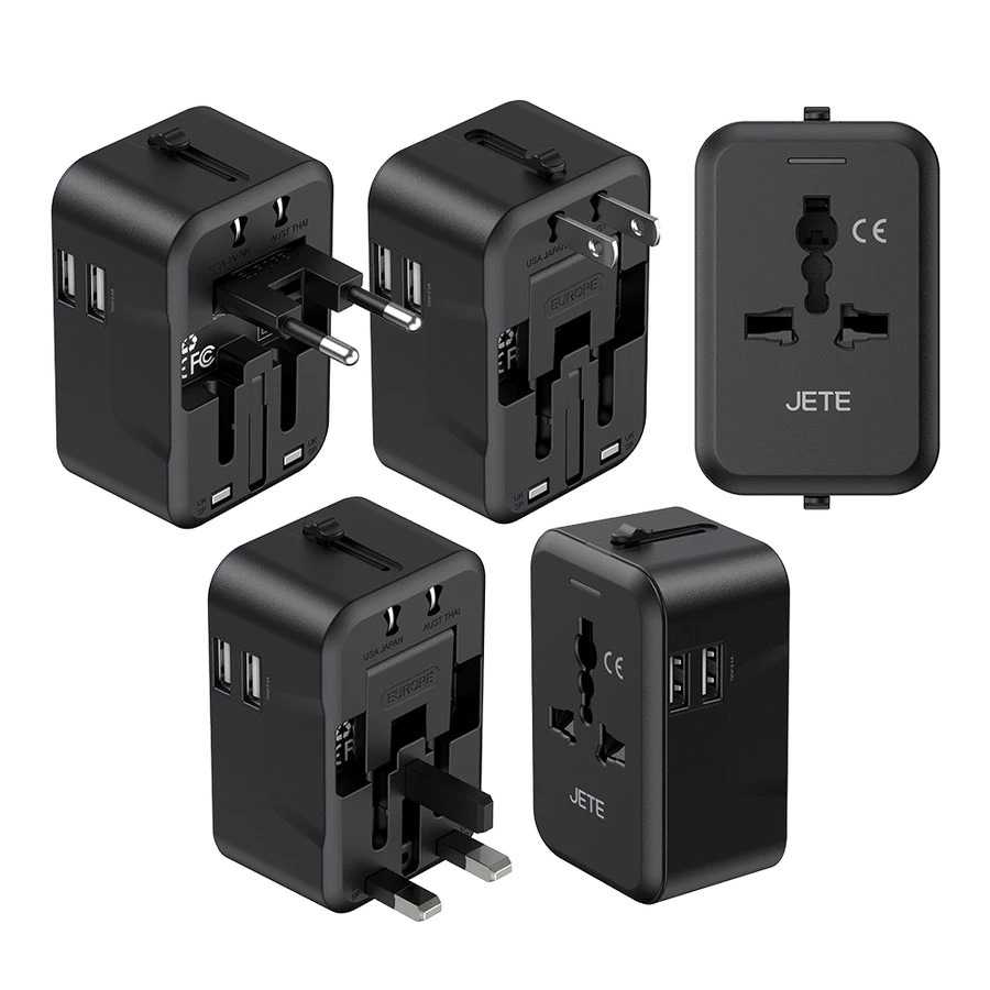 JETE Charger CN1 Series 4 Multiple Plug Combinations (USB A & USB Type-C)