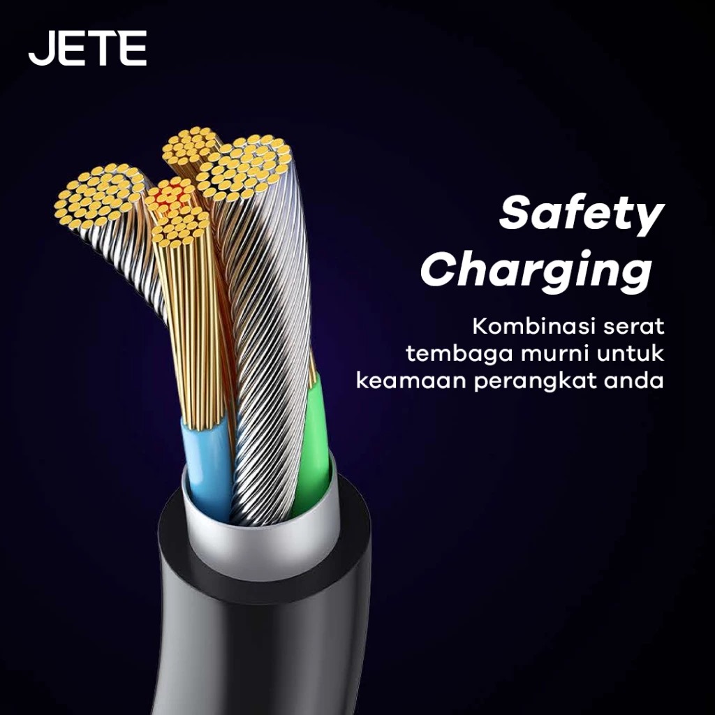 JETE Kabel CX11 - Micro Black 2.4A