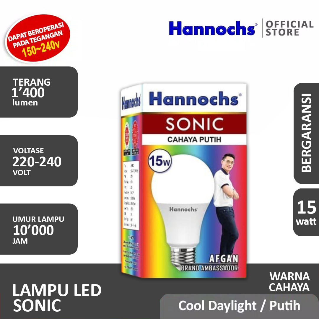 HANNOCHS Sonic Bohlam LED 15 Watt (15W) CDL