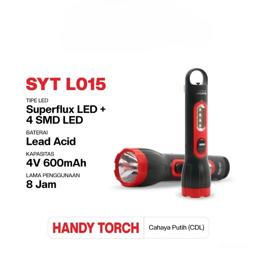 Surya Lampu Senter SYT L015 Emergency Lamp Rechargeable