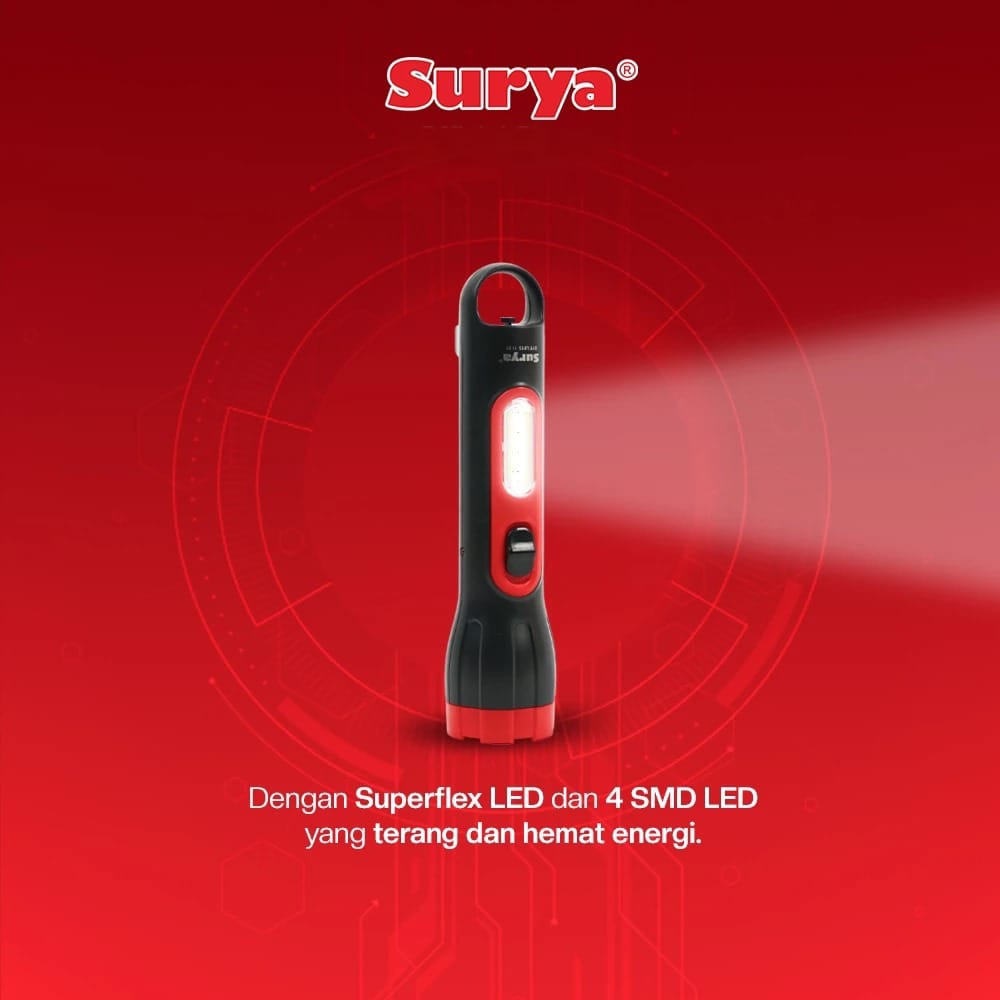 Surya Lampu Senter SYT L015 Emergency Lamp Rechargeable