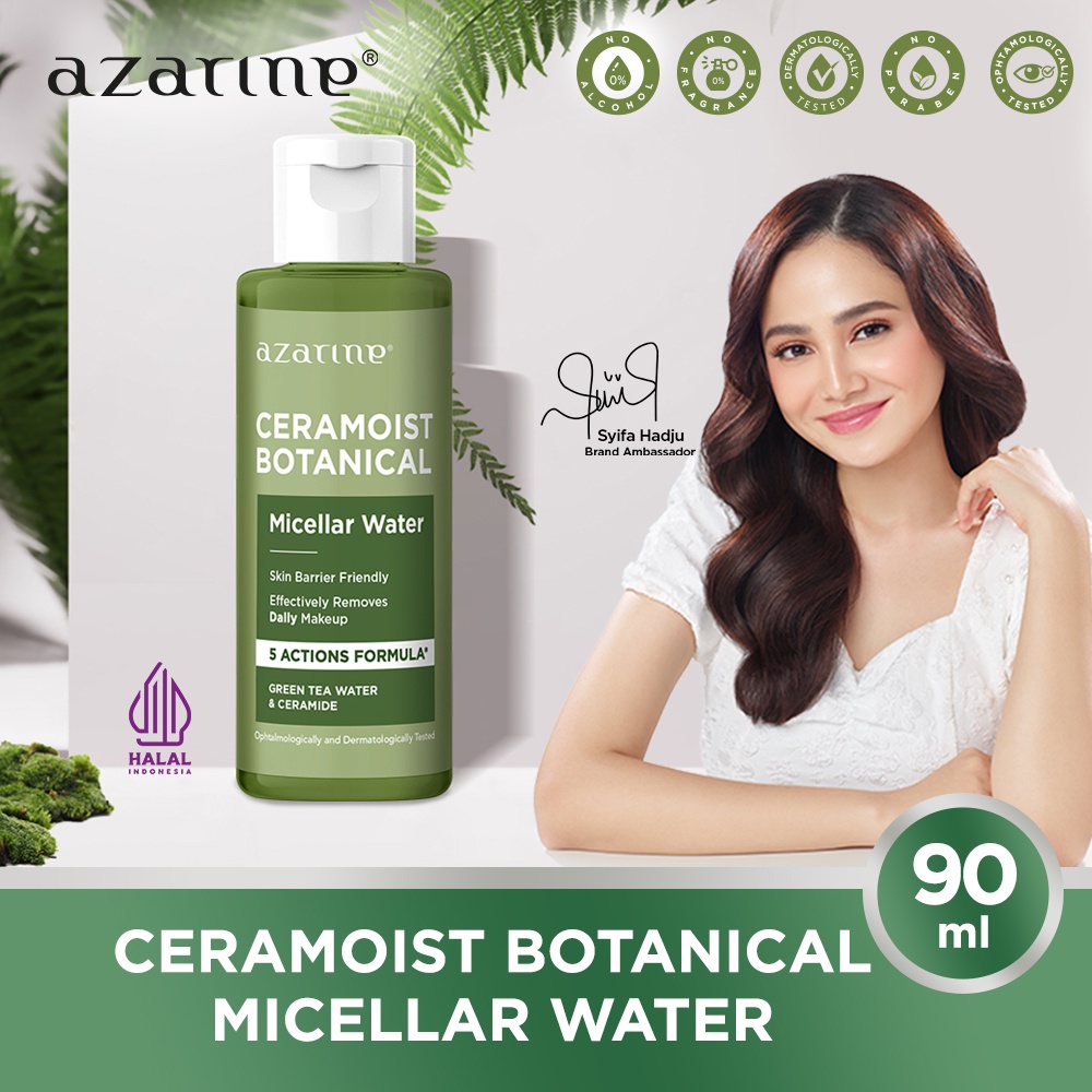 Azarine Ceramoist Botanical Micellar Water 90ml (Hijau) *