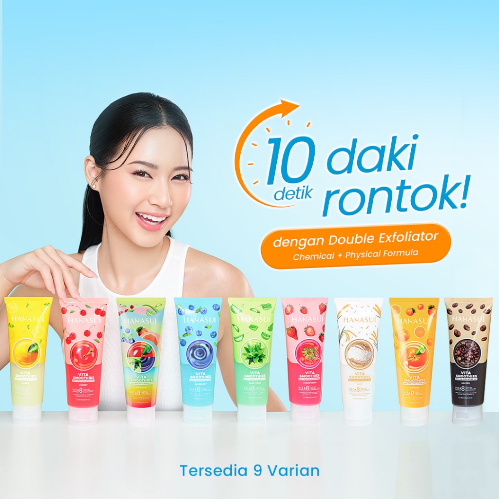 Hanasui Vita Smoothies Body Spa Exfoliating Gel 180ml - Lemon
