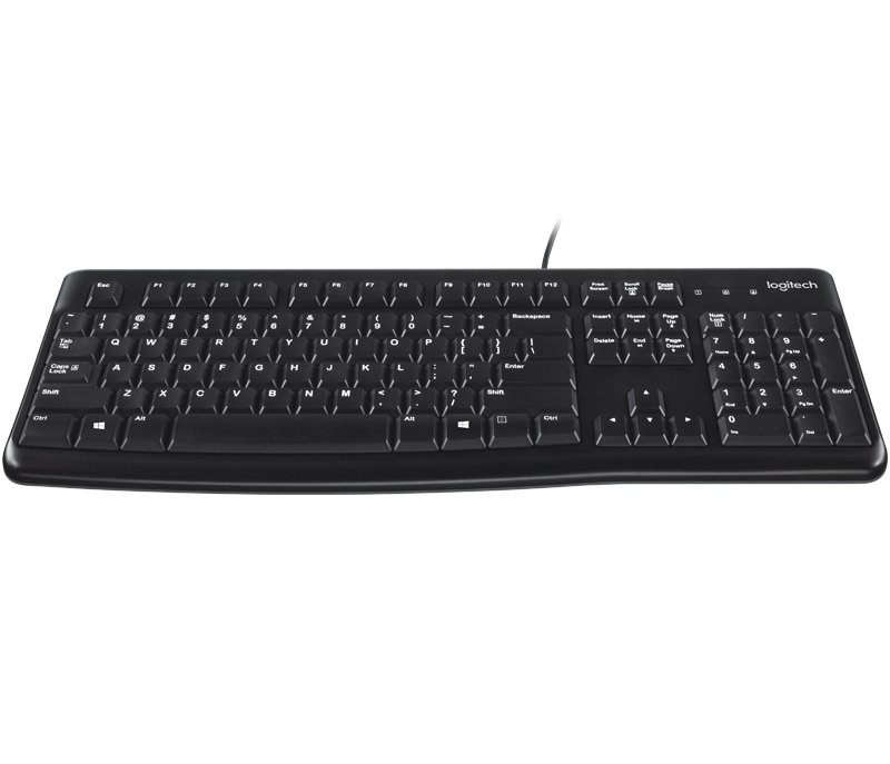 LOGITECH K120 Keyboard Kabel USB