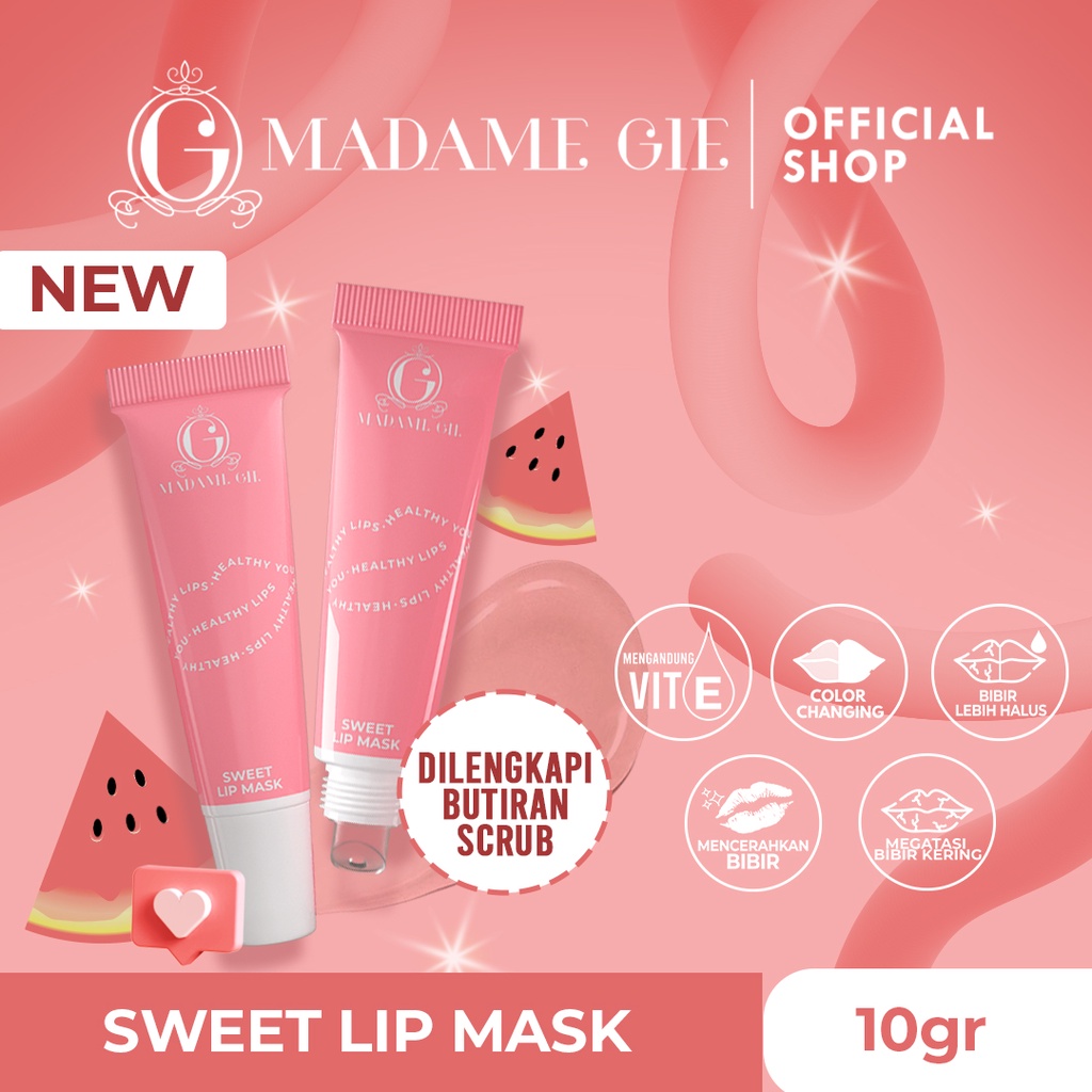 Madame Gie Sweet Lip Mask 10gr - 01 Watermelon