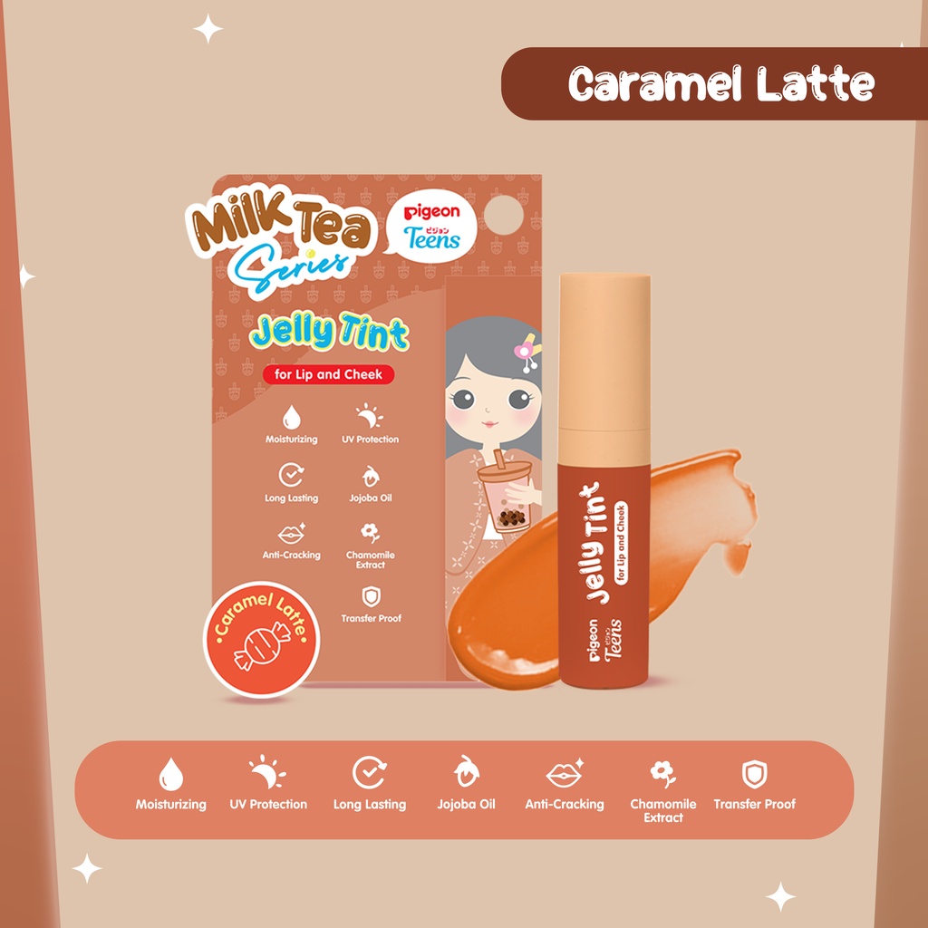 Pigeon Teens Jelly Tint Milk Tea Series - Caramel Latte