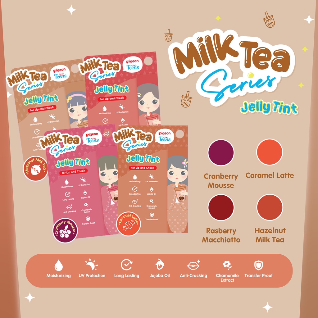 Pigeon Teens Jelly Tint Milk Tea Series - Caramel Latte