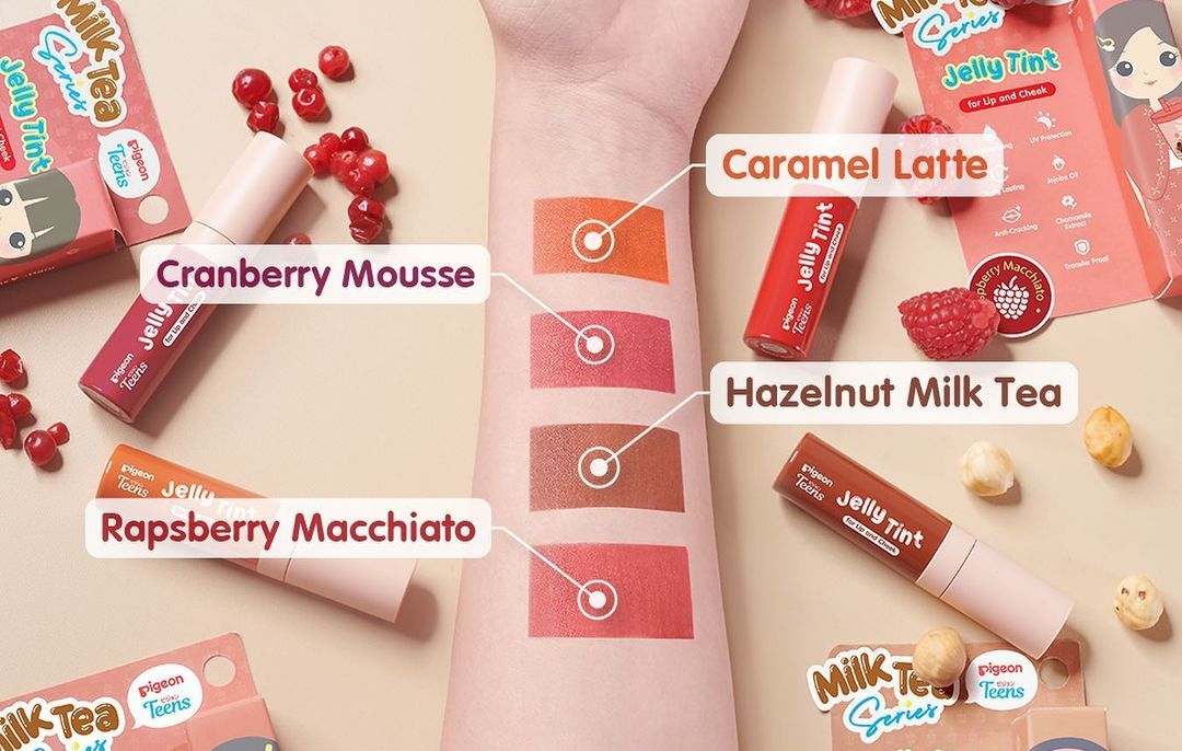 Pigeon Teens Jelly Tint Milk Tea Series - Rasberry Macchiatto