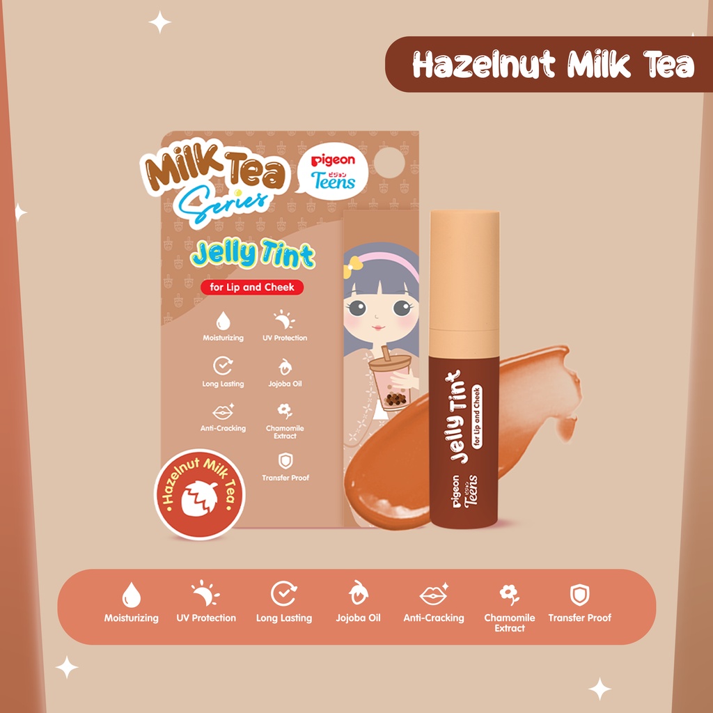 Pigeon Teens Jelly Tint Milk Tea Series - Hazelnut Milk Tea