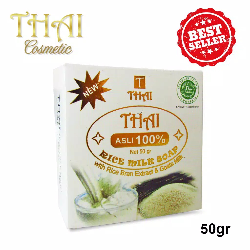 Thai Sabun Rice Milk Soap 50gr (Bar Soap)