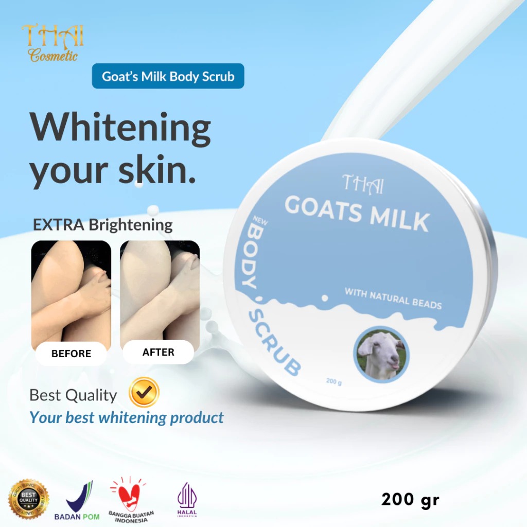 Thai Body Scrub 200gr - Goat's Milk