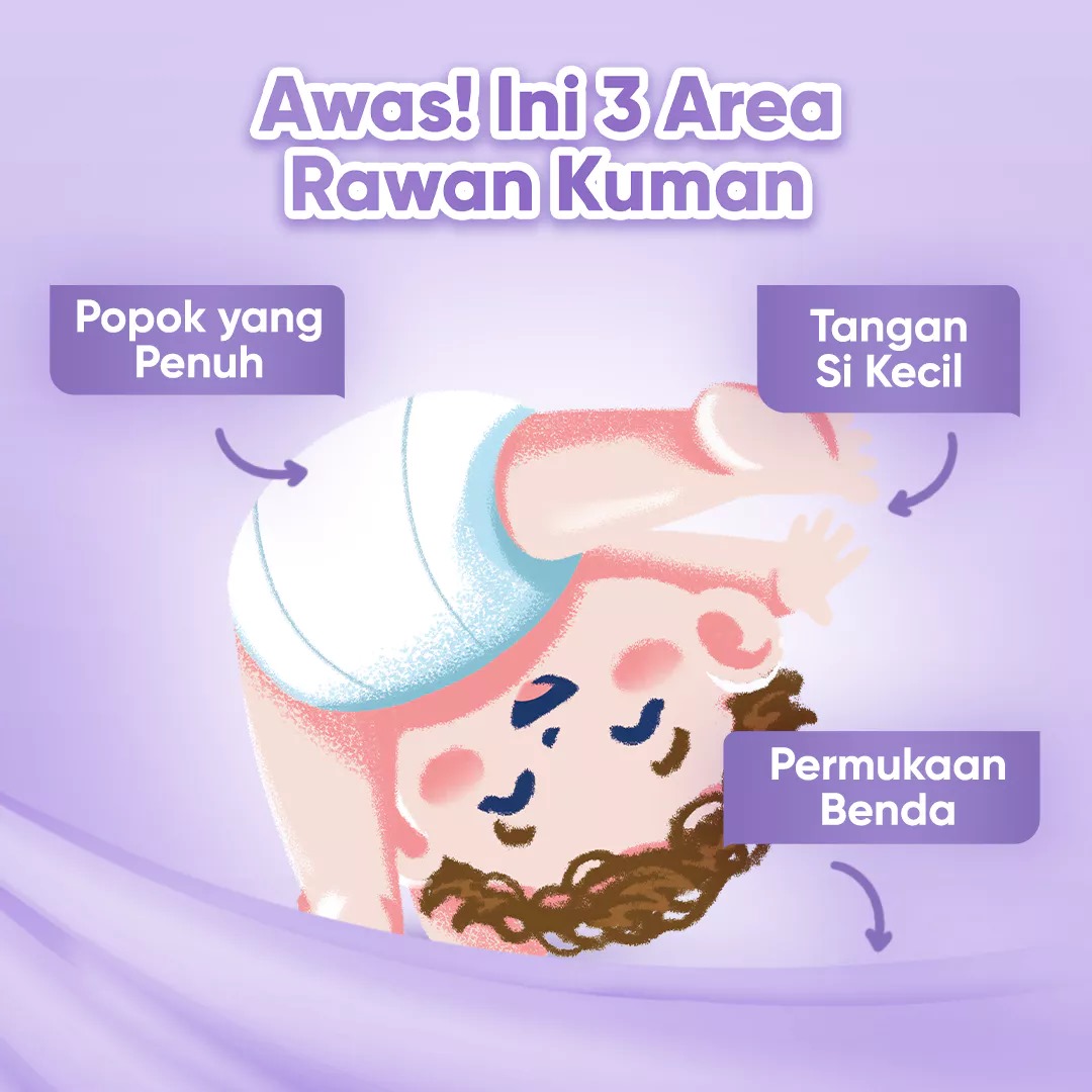 (Beli 1 Gratis 2) Cussons Baby Wipes Tissue Basah 45s - Ungu