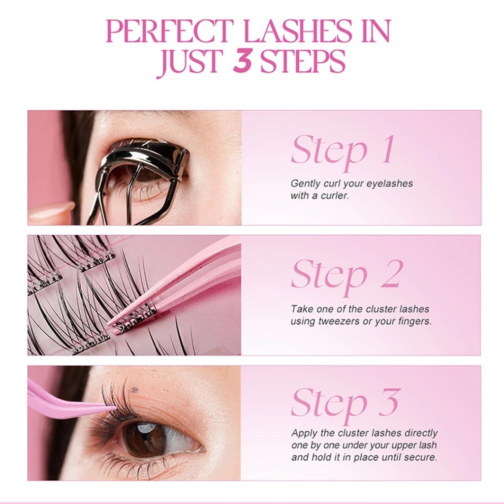 Glam Fix Wink Era Magnetic Poppin Glue-Free Cluster Eyelash (Isi 36pcs) - 05 Witty Fox