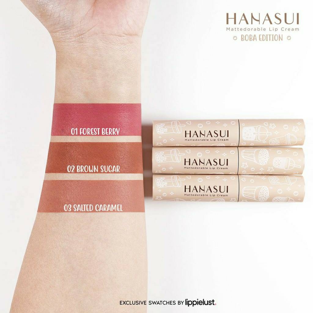 HANASUI Mattedorable Lip Cream BOBA Edition - 03 SALTED CARAMEL