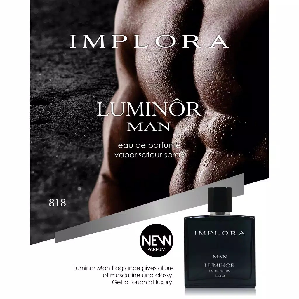 Implora Parfum Luminor Man 80ml (818) *