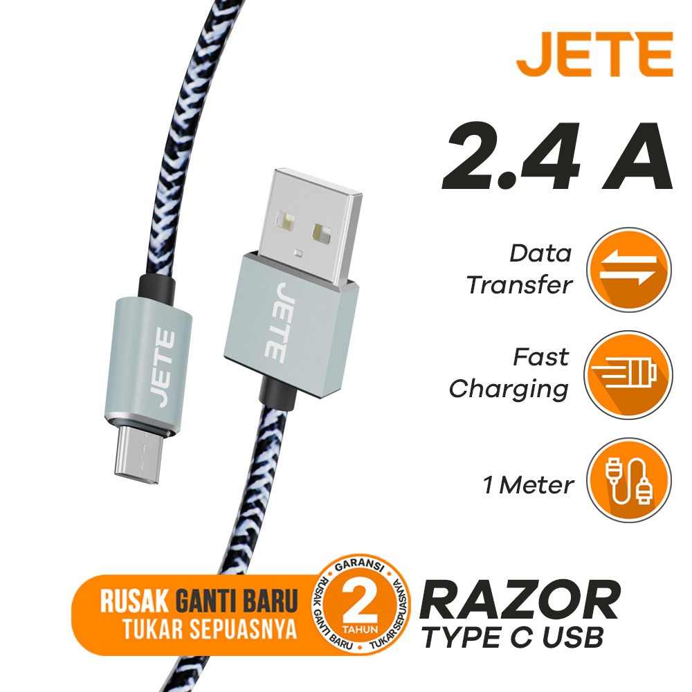 JETE Kabel Razors Type C 2.4A *
