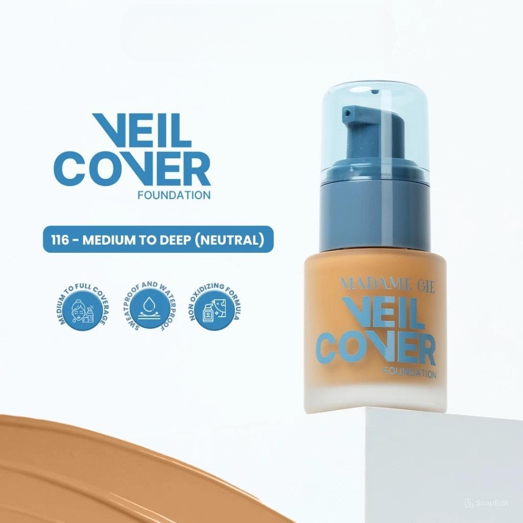 Madame Gie Veil Cover Foundation 25ml - 116 Medium To Deep (Neutral)