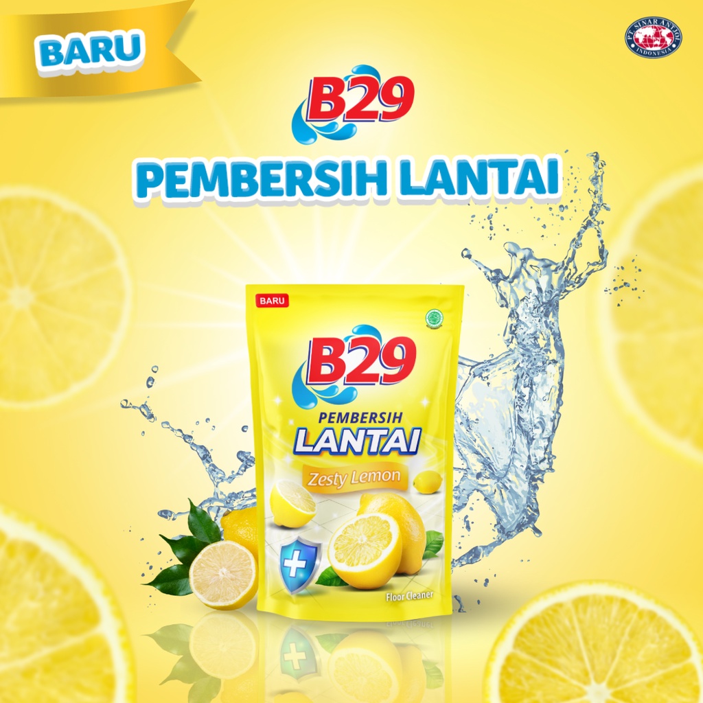 B29 Pembersih Lantai Refill Pouch 750ml - Lemon (Floor Cleaner)