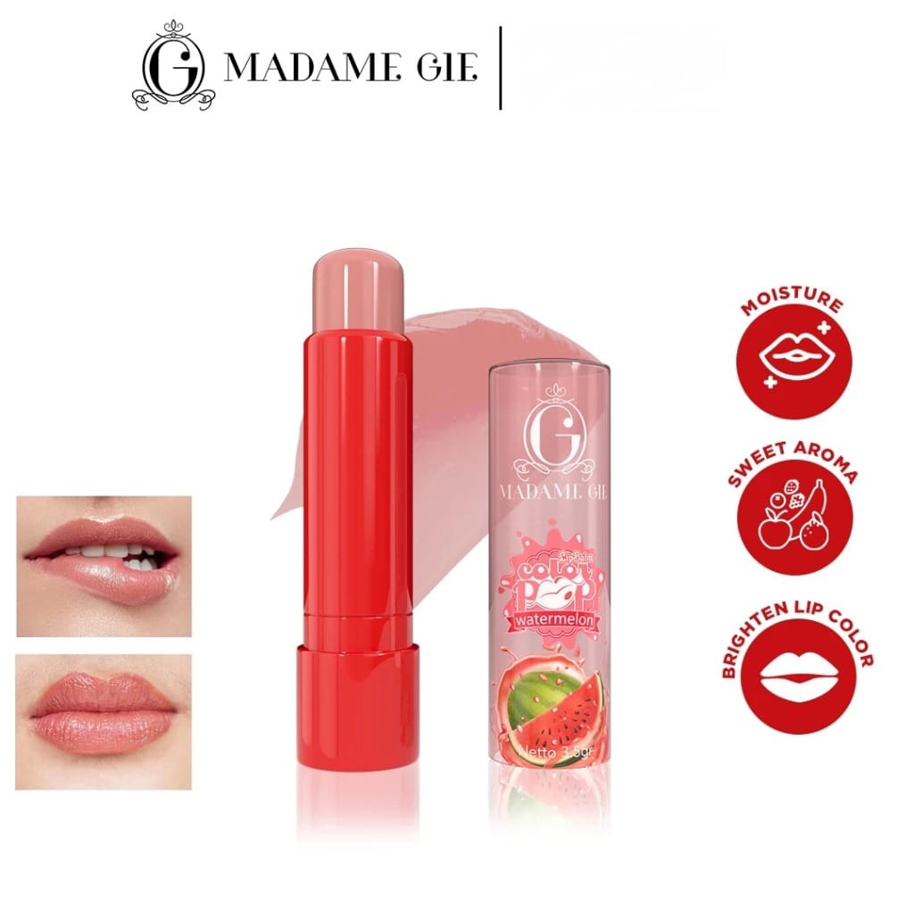Madame Gie Colorpop Lip Balm Fruity 3.5gr - Watermelon