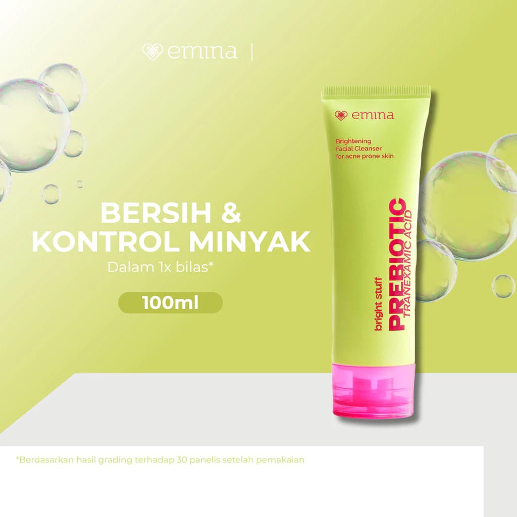 Emina Bright Stuff for Acne Prone Skin Prebiotic Tranexamic Acid Face Wash 100ml