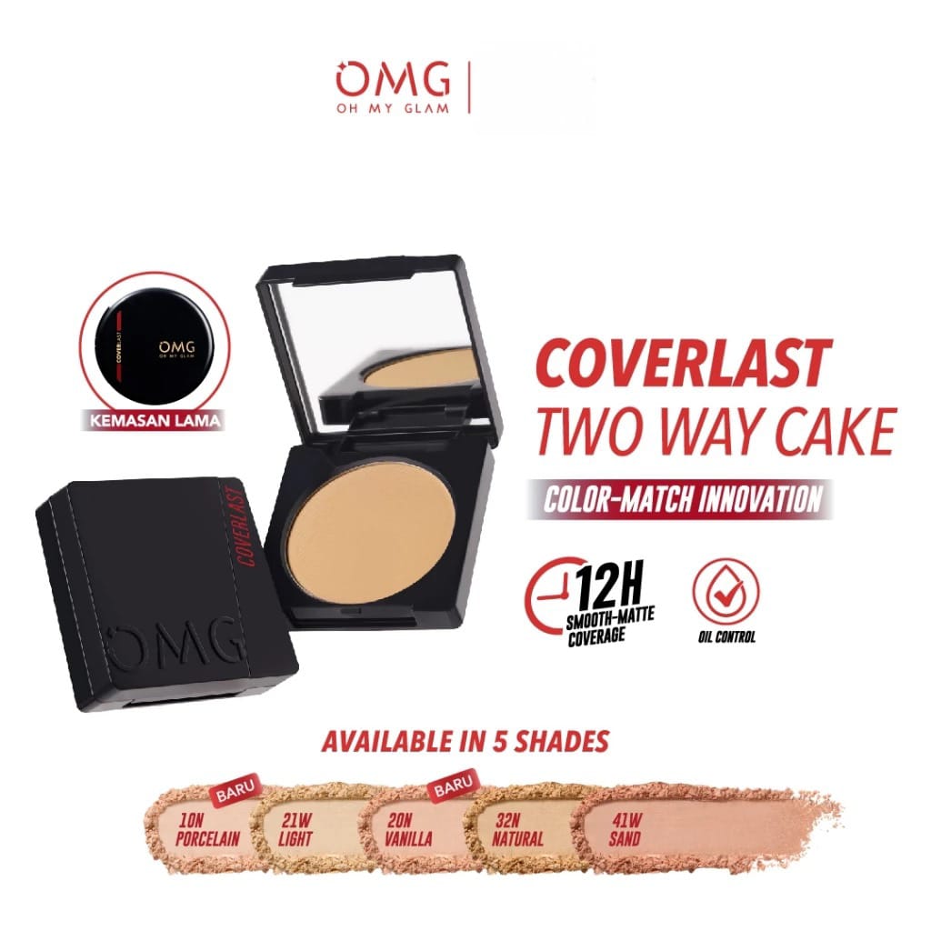 Oh My Glam Coverlast Two Way Cake - 21W Light (OMG)