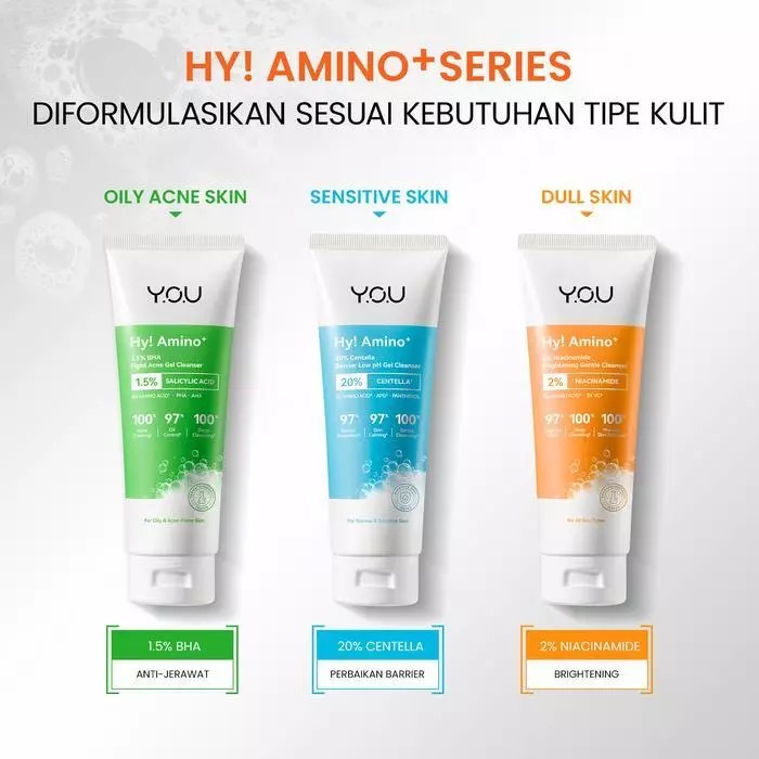 YOU Hy! Amino+ 2% Niacinamide Brightening Gentle Cleanser 100ml