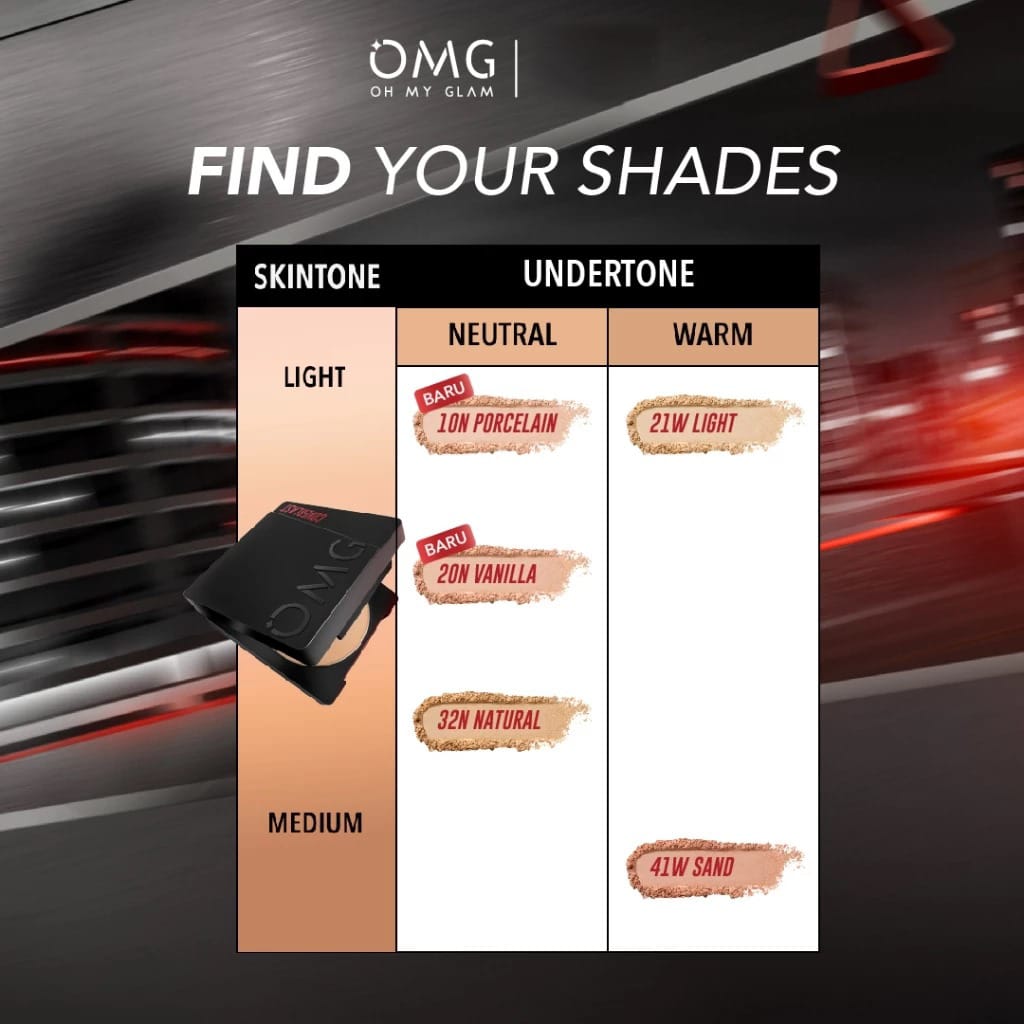 Oh My Glam Coverlast Two Way Cake - 41W Sand (OMG)