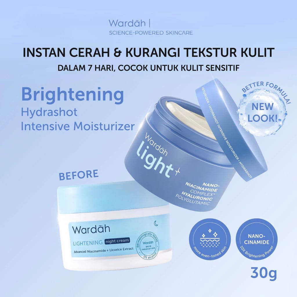 Wardah Light+ Hydrashot Intensive Moisturizer 30gr