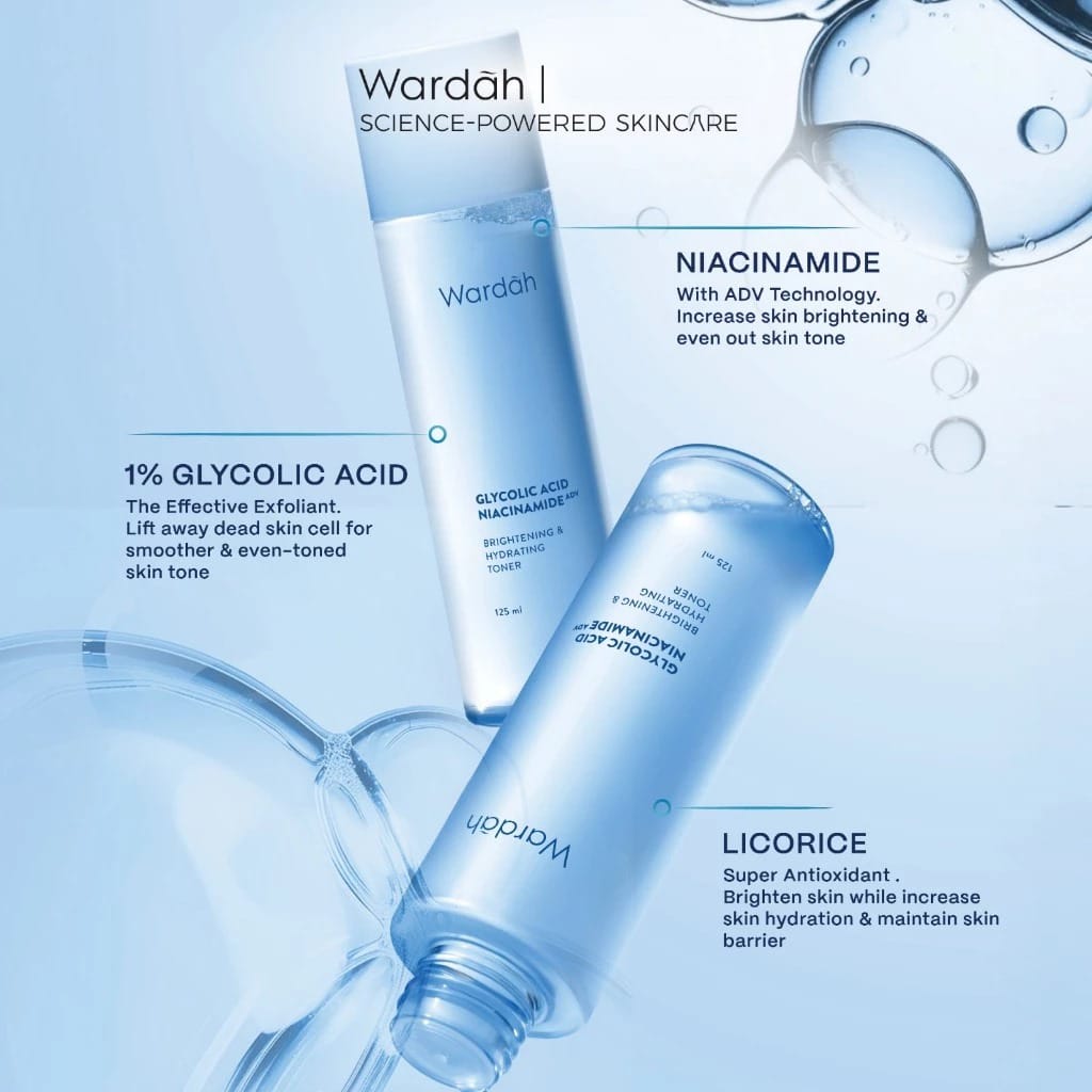 Wardah Glycolic Acid Brightening & Hydrating Toner 125ml