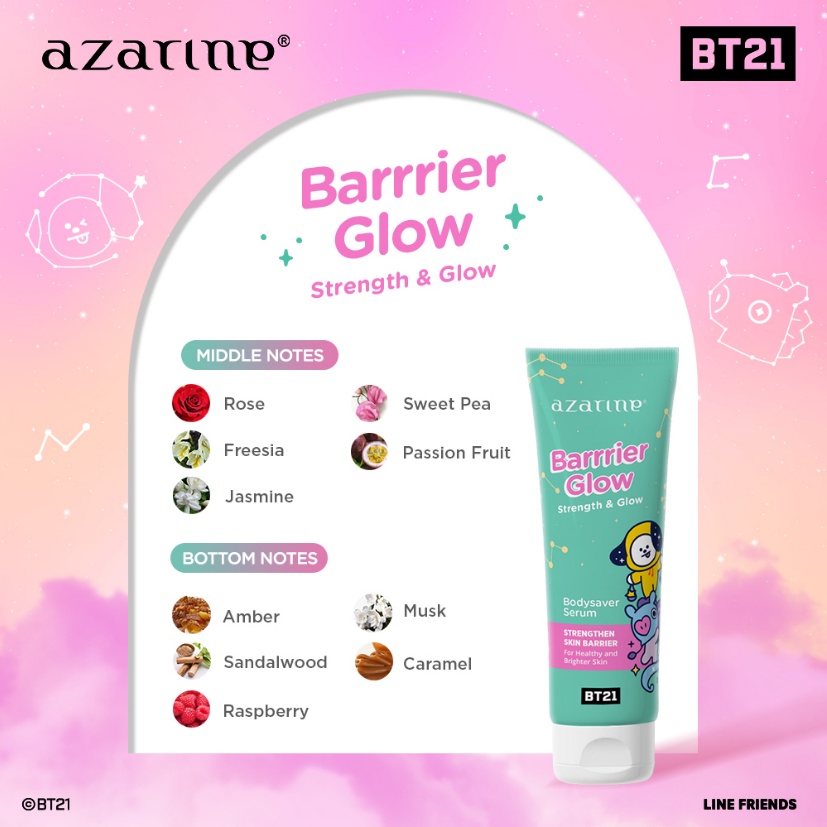 Azarine Bodysaver Serum 100ml - Barrier Glow (Hijau) *
