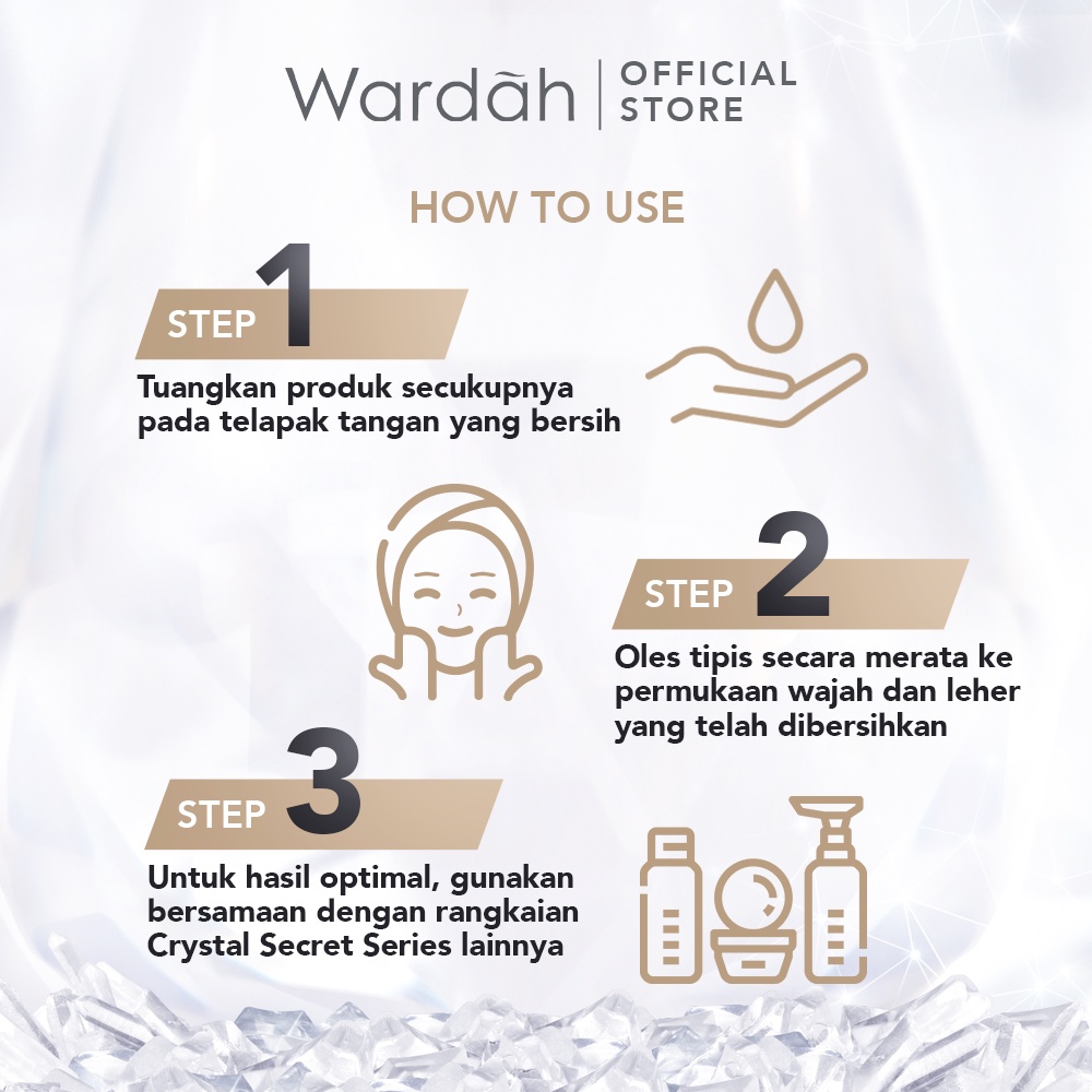 Wardah Crystal Secret Alpha Arbutin 5% Niacinamide SPF35 PA+++ Day Moisturizer 30gr
