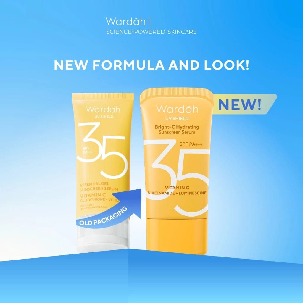 Wardah UV Shield Bright-C Hydrating Sunscreen Serum SPF35 PA+++ 40ml
