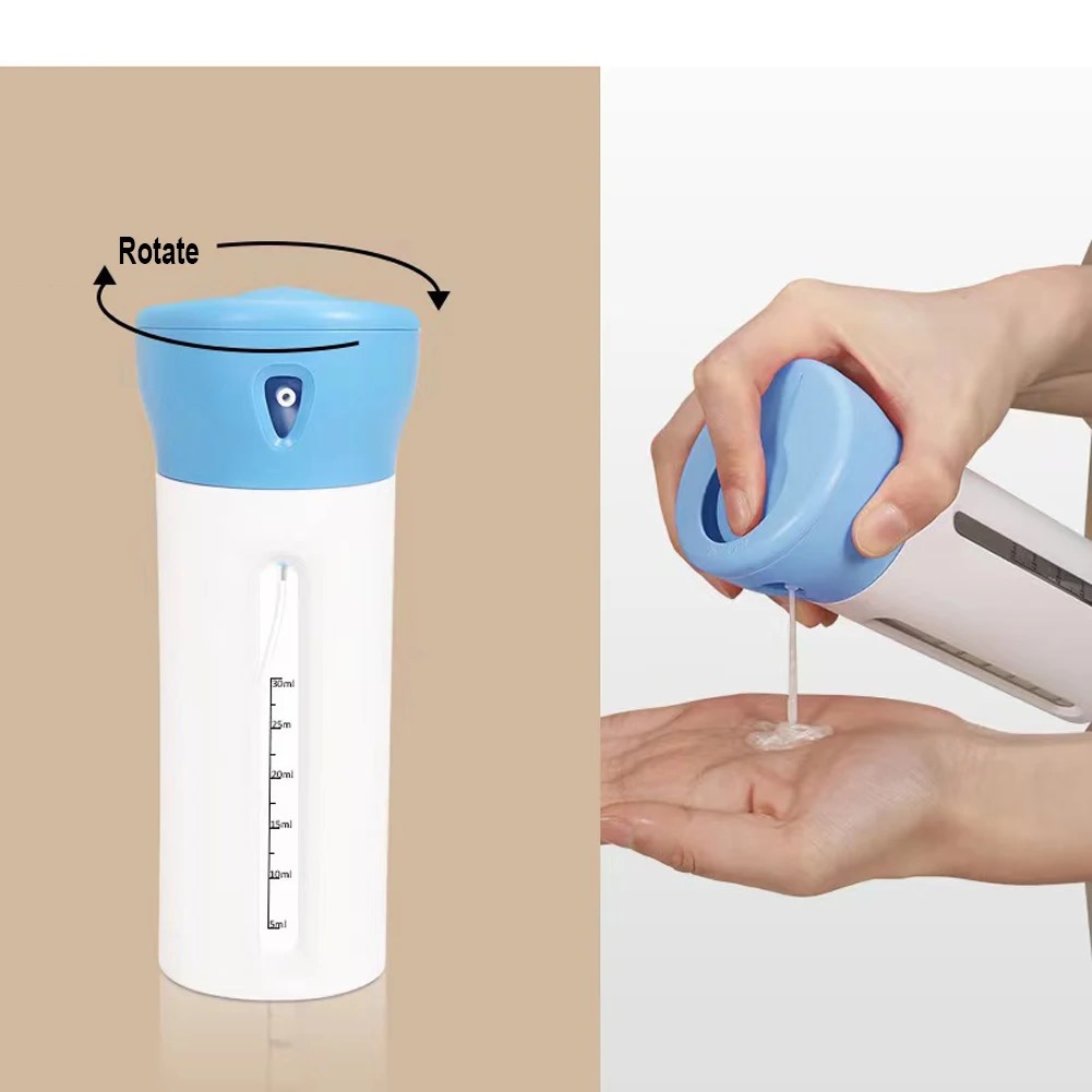 Botol Smart Travel 4in1 - Botol Travel Dispenser Sabun Shampoo Portable Praktis Isi 4