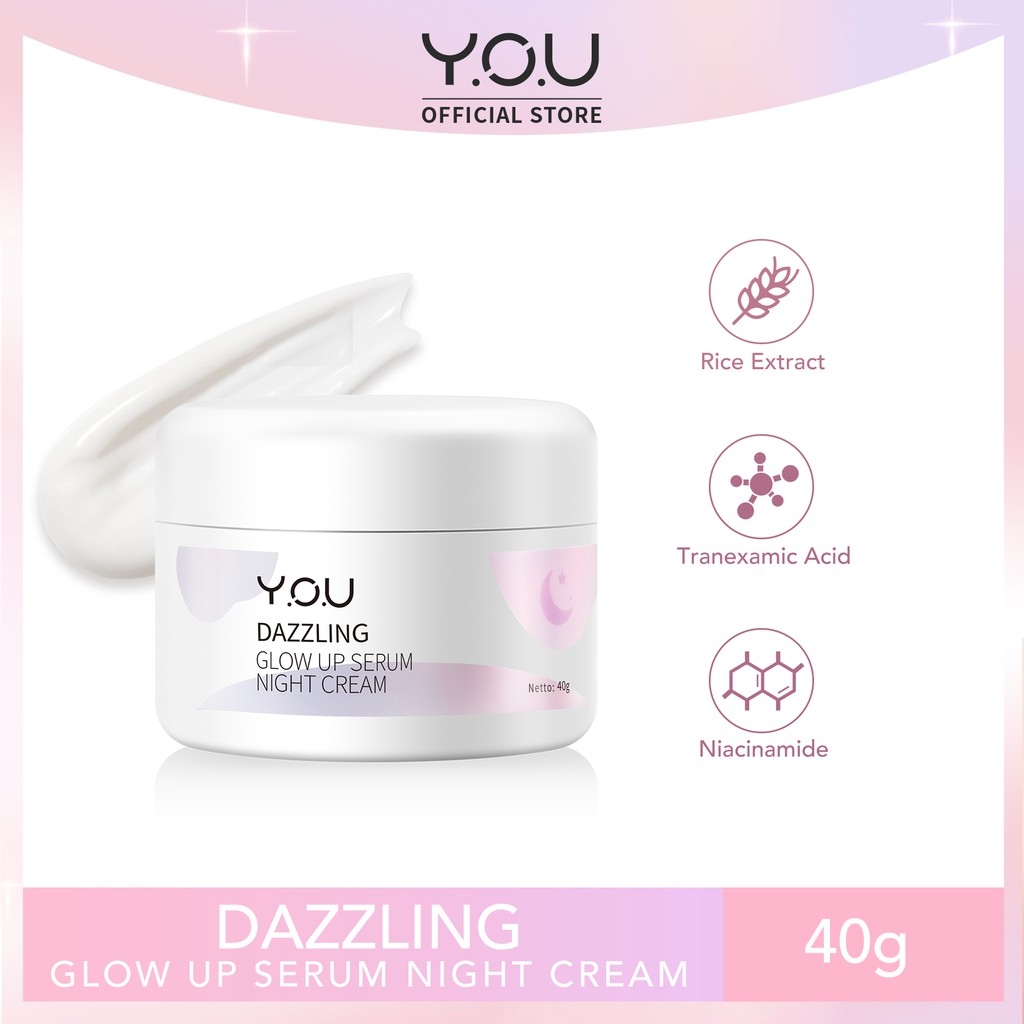 YOU Dazzling Glow Up Serum Night Cream 40gr *