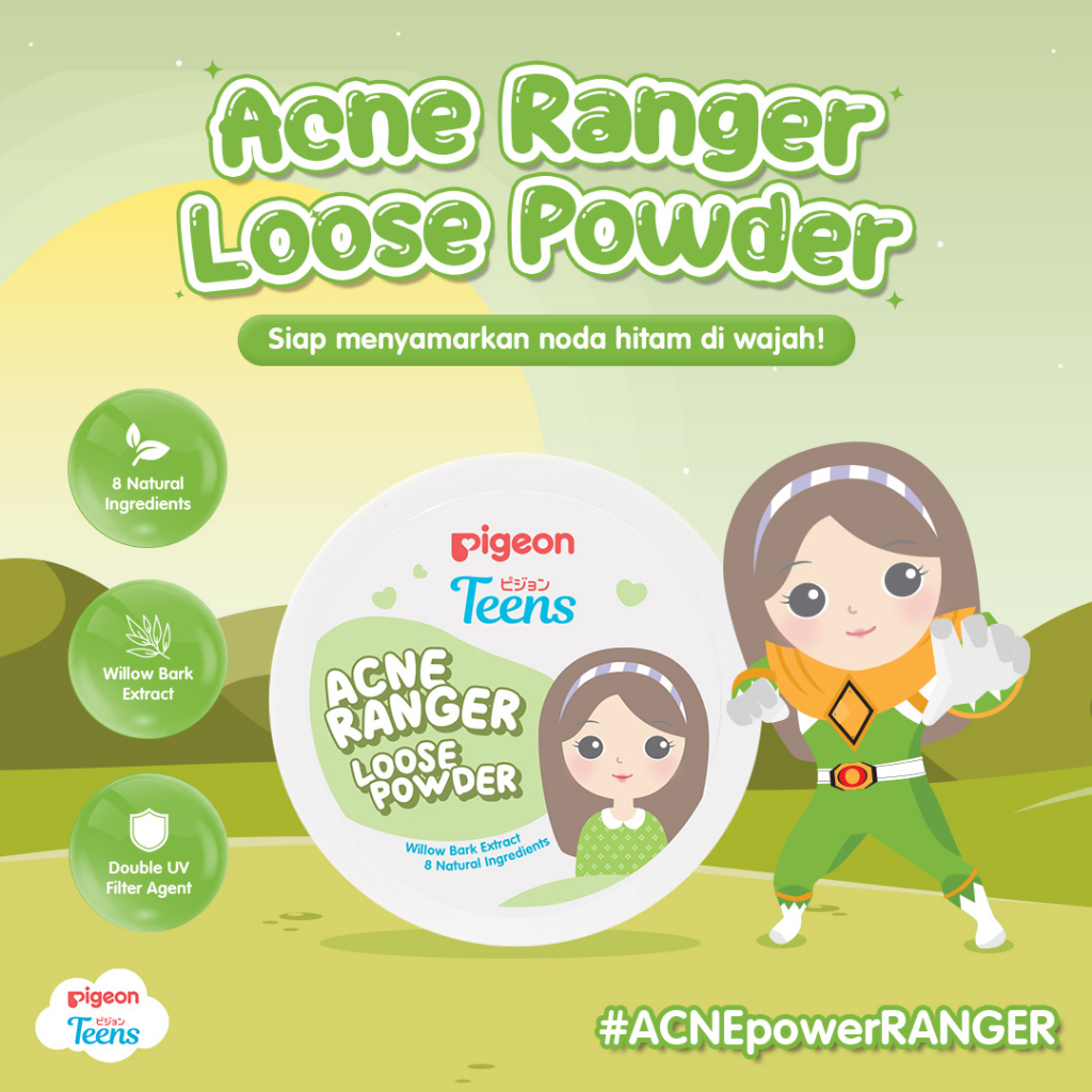 Pigeon Teens Loose Powder 12gr - Acne Ranger