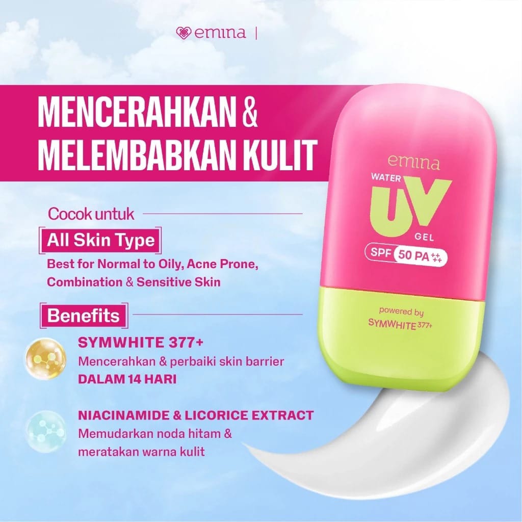 Emina Water UV Gel Sunscreen SPF50 PA++++ 25ml