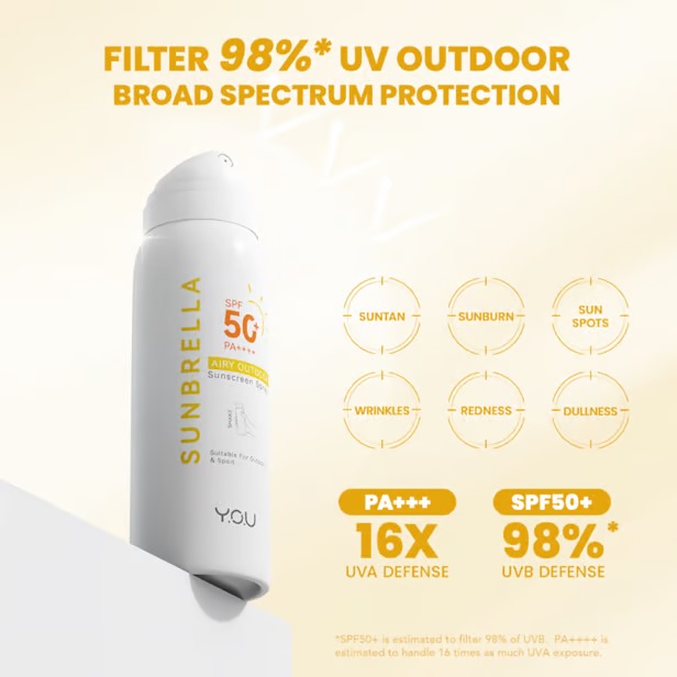 YOU Sunbrella Airy Outdoor Sunscreen Spray 50ml