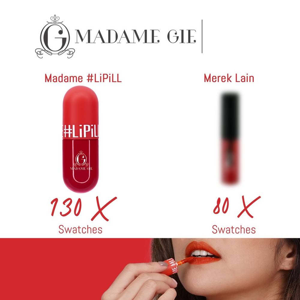 Madame Gie Lipill Mulberry Cane - Lip Tint Kapsul