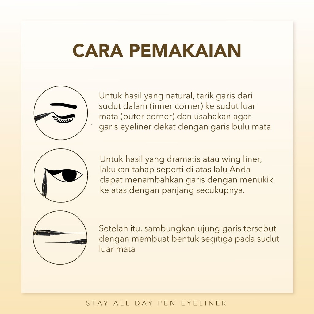 YOU Stay All Day Pen Eyeliner - 01 Black *