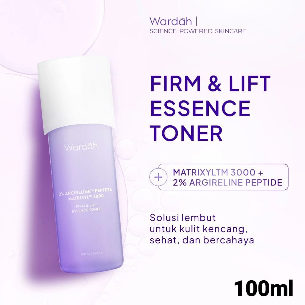 Wardah Renew You Argireline Peptide Matrixyl 3000 Firm & Lift Essence Toner 100ml