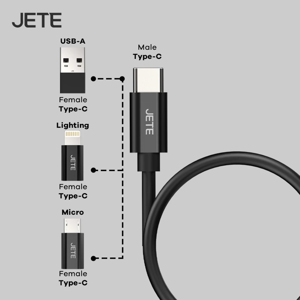 JETE Kabel Data Set 8in1 CX15 Series - White