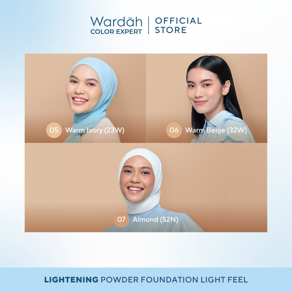 Wardah Lightening Powder Foundation Light Feel 12gr 03 Pink Fair (11C)
