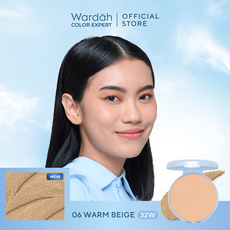 Wardah Lightening Powder Foundation Light Feel 12gr REFILL 06 Warm Beige (32W)