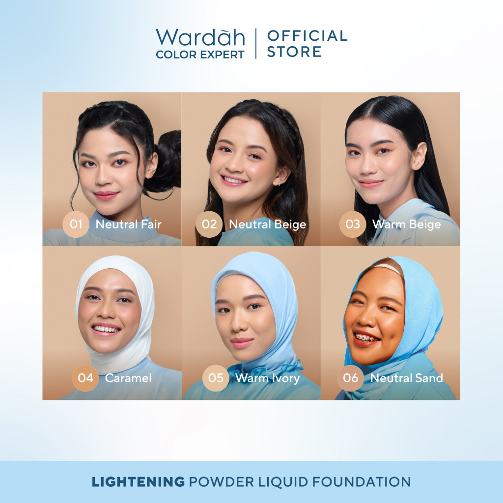 Wardah Lightening Liquid Foundation 25ml - 04 Caramel (53W)