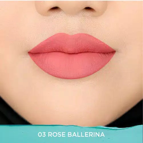 Wardah Colorfit Velvet Matte Lip Mousse 03 Rose Ballerina