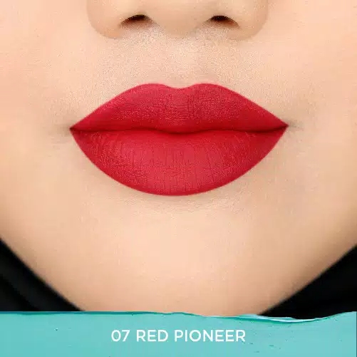 Wardah Colorfit Velvet Matte Lip Mousse 07 Red Pioneer