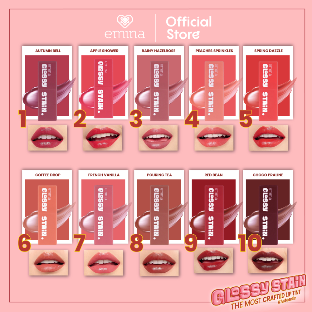Emina Glossy Stain Liptint 3g - 03 Rainy Hazelrose