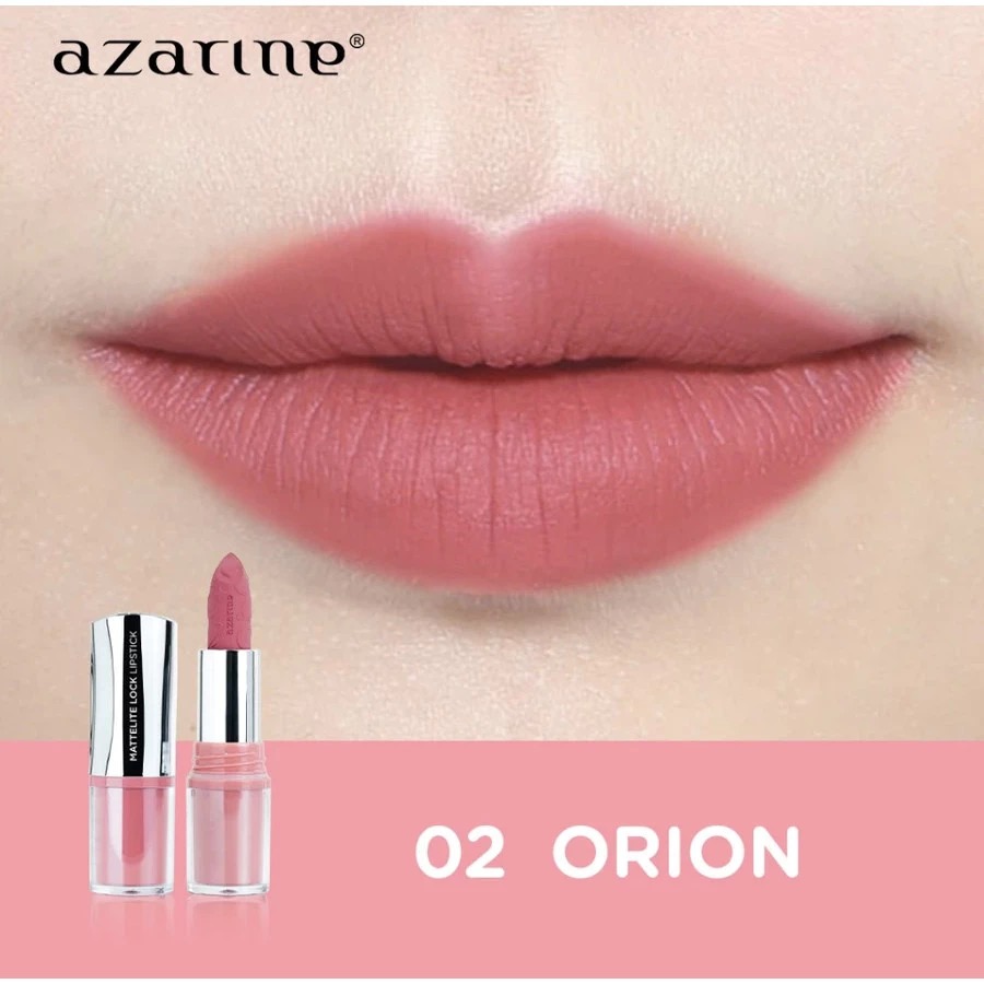 Azarine Mattelite Lock Lipstick 4gr - 02 Orion