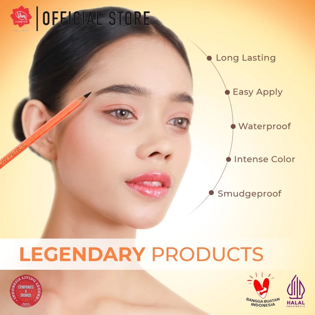 VIVA Pensil Alis Grey Brown (Eyebrow Pencil)