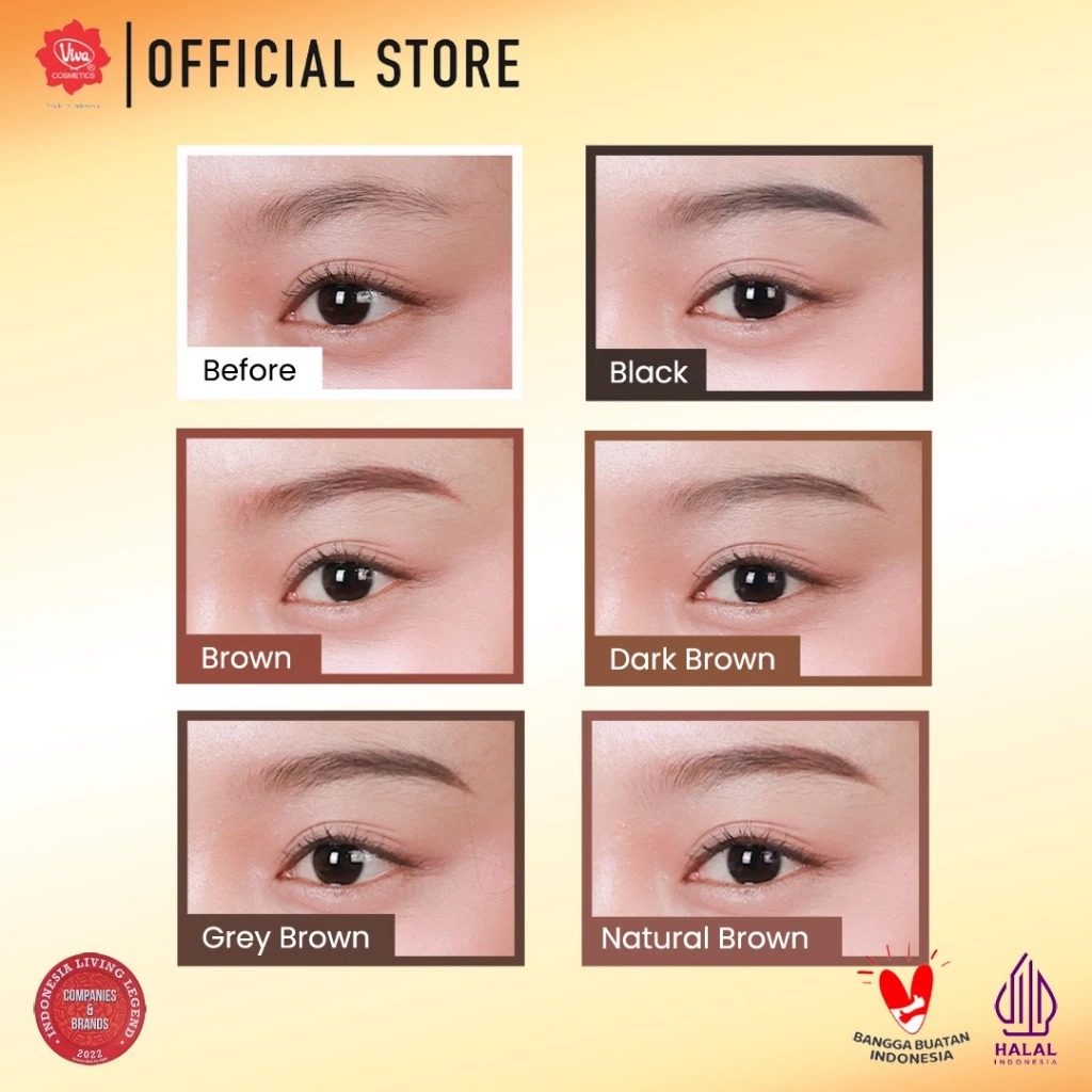 VIVA Pensil Alis Grey Brown (Eyebrow Pencil)